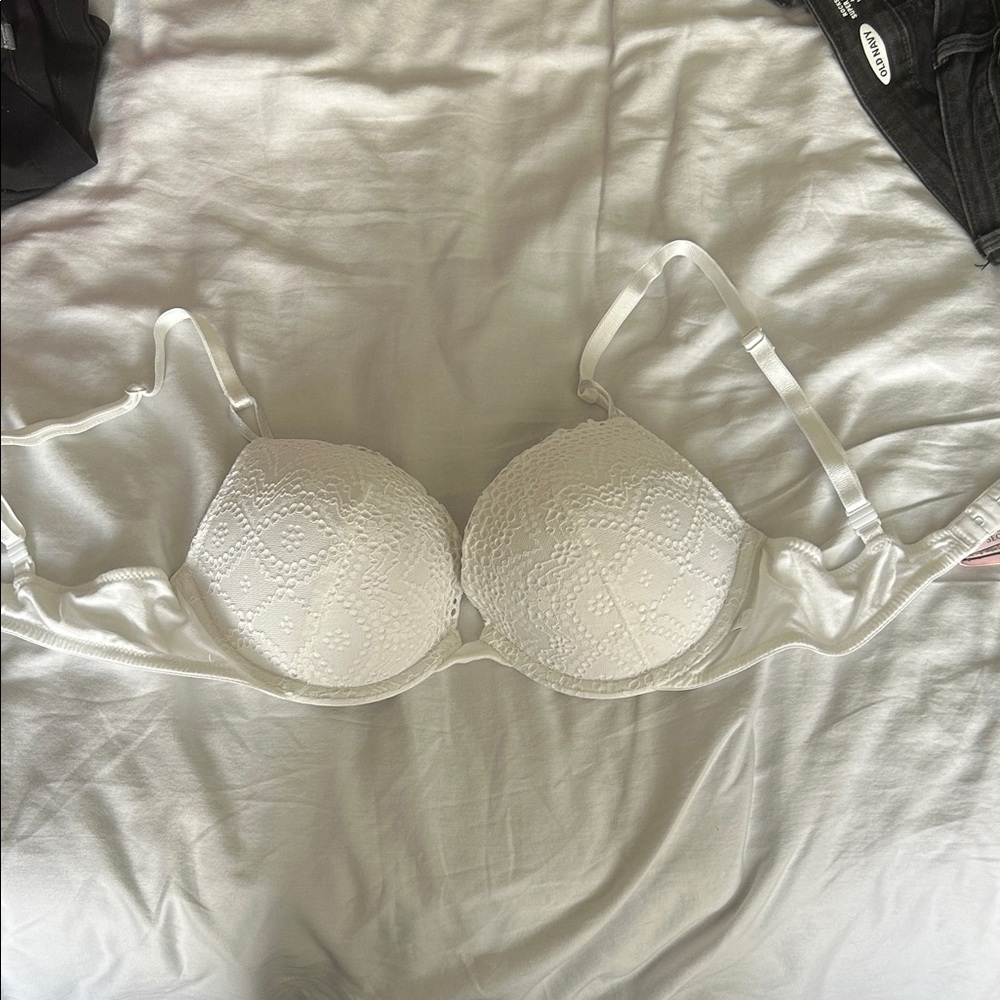 Victoria’s Secret  White Lace Bra